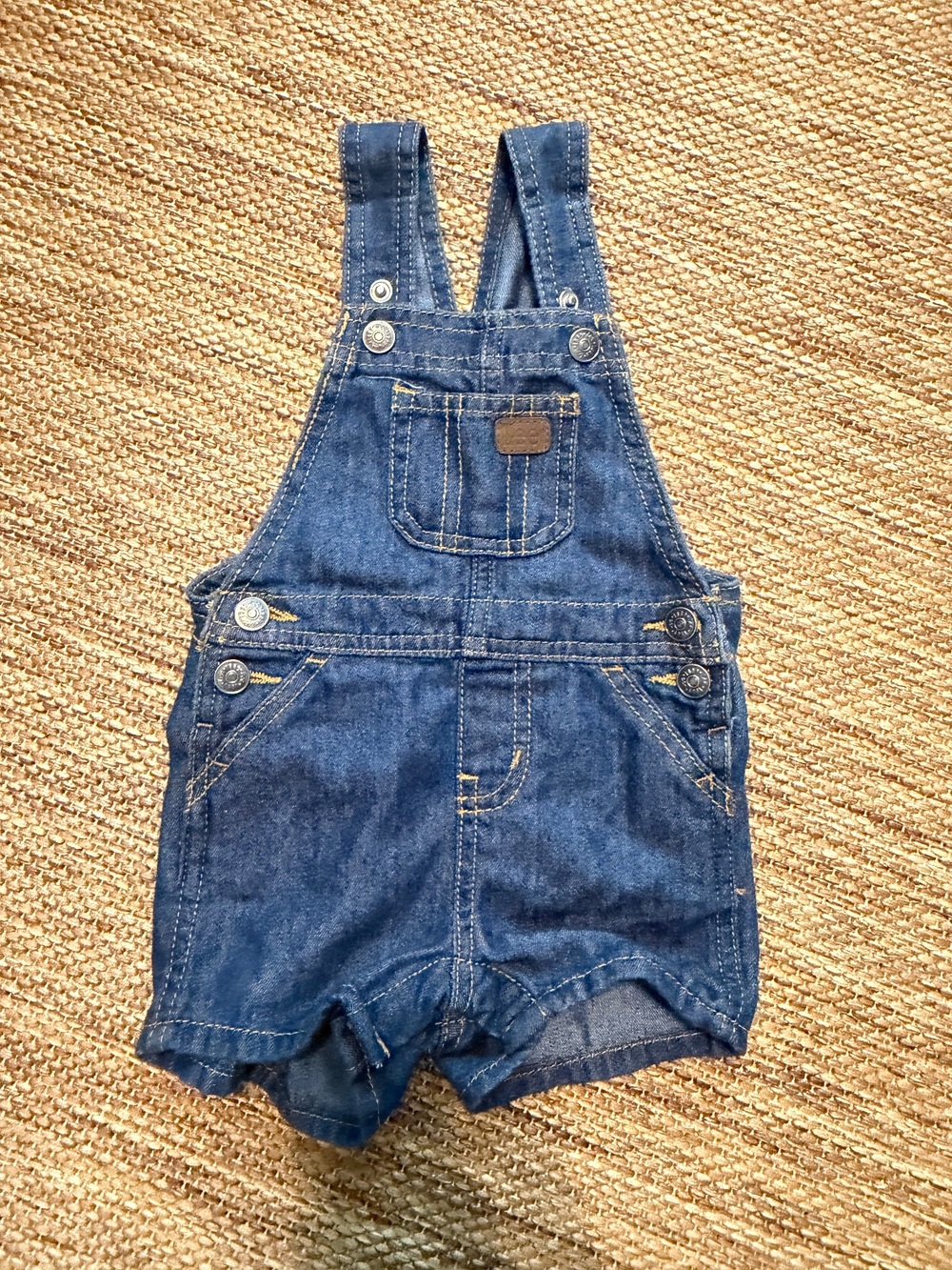 Lee Baby Denim Shortall Overalls 3M-6M VGUC
